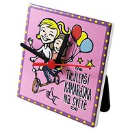 Clock sh. 11 cm, best friend - Table Clock