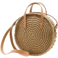 eCa Round wicker handbag brown - Handbag