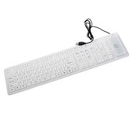 Verk 06180_B Flexible silicone keyboard for PC white - Keyboard