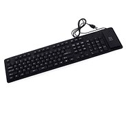 Verk 06180_CZ Flexible silicone keyboard for PC black - Keyboard