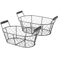 Boltze Decorative Wire Basket Sunam Set 2 pcs - Bread Basket