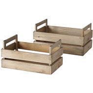 Boltze Dekorativní dřevěný box Kolding Set 2 ks - Úložný box