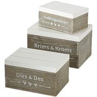 Boltze Dekorativní box Carola Set 3 ks - Chest