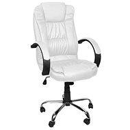 Malatec 8984 ECO leather white - Office Armchair