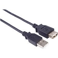 PremiumCord USB 2.0 hosszabbító 1 m fekete - Adatkábel