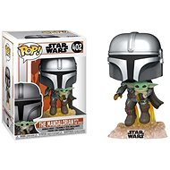 Funko POP! Star Wars The Mandalorian Mando Flying with Jet Pack 402 - Figure