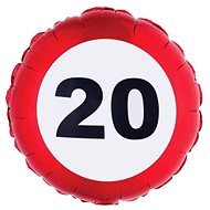 FUNNYFASHN Balloon foil traffic sign 20 - Balloons