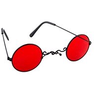 Funny Fashion Glasses round red - Costume Accessory