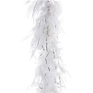 Funny Fashion Boa white with silver threads 2 m - Costume Accessory