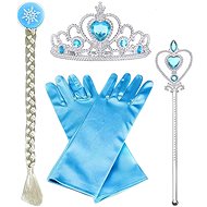FunCo Elsa Frozen accessories set with crown and braid - Costume Accessory