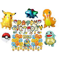 FunCo Maxi Birthday Pokémon Set 65 pcs - Party Accessories