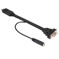 AKASA HDMI to VGA Adapter with Audio Cable / AK-CBHD18-20BK - Adapter