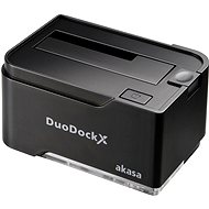 AKASA DuoDock X black - External Docking Station