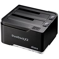 Externe Dockingstation AKASA DuoDock X2 Schwarz - Externe Dockingstation