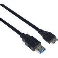 PremiumCord USB 3.0 prepájací A-microB čierny 2 m - Dátový kábel