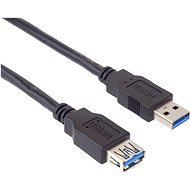 PremiumCord USB 3.0 hosszabbító A-A fekete 1m - Adatkábel