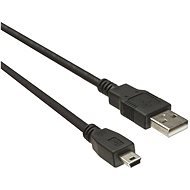 PremiumCord USB 2.0 prepojovací A-B mini 1m čierny - Dátový kábel