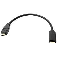 PremiumCord USB 3.1 Type-C (F) prepojovací USB 2.0 Micro-B(M) 0,2 m - Dátový kábel