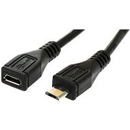 PremiumCord micro USB 2.0 predlžovací 2m - Dátový kábel