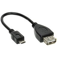 PremiumCord USB A (F) to Micro USB (M) kábel, 20cm - Átalakító