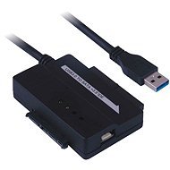 PremiumCord - konvertor USB 3.0 na IDE 40/44 pinov a SATA, pre 2.5" i 3.5" zariadenie, AC adaptér - Redukcia