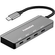 PremiumCord 5G SuperSpeed Hub USB-C auf 4x USB 3.2 C Aluminium - USB Hub