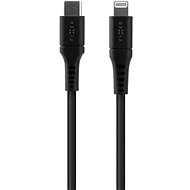 FIXED Cable USB-C to Lightning - PD, MFi, Liquid silicone, 0,5m, fekete - Adatkábel