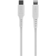 FIXED Cable USB-C/Lightning a podporou PD 2 m certifikácia MFi Liquid silicone biely - Dátový kábel