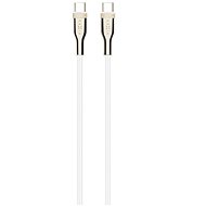 FIXED Cable USB-C/USB-C a podporou PD 0.5m USB 2.0 100W opletený bílý - Data Cable