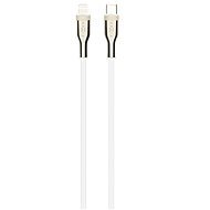 FIXED Cable USB-C/Lightning a podporou PD 1.2m certifikácia MFi pletený biely - Dátový kábel