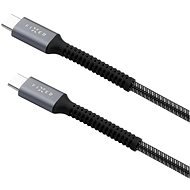 FIXED Armor USB-C/USB-C podpora PD 1.2 m USB 2.0 240W opletený šedý - Data Cable
