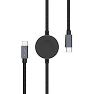 FIXED Power Watch Cable mit USB-C/USB-C und Apple/Samsung Watch Ladegerät PD 60W 1.5m - Stromkabel