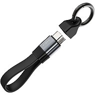FIXED Clip Cable USB-C/USB-C mit Karabinerhaken 3.2 Gen 2 10 Gb/s 4K60Hz PD 240 W schwarz - Datenkabel
