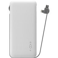 FIXED Zen Lightning / USB-C kábellel 10000mAh fehér - Power bank
