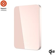 FIXED MagZen 5 Crystal with Qi2 wireless charging and MagSafe support 5 000 mAh pink - Power Bank