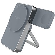 FIXED MagZen 5 Stand with integrated Apple Watch charger and MagSafe 5,000 mAh support grey - Power Bank