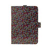 FIXED Novel with Stand and Pocket for Stylus PU Leather Rainbow Dots Motif - Tablet Case