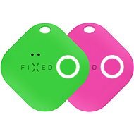 FIXED Smile mozgásérzékelővel, DUO PACK - zöld + rózsaszín - Bluetooth kulcskereső