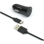 FIXED Gyors töltésű autós USB-C fekete - Autós töltő
