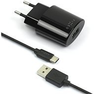 FIXED Rapid Charge Travel USB-C čierna - Nabíjačka do siete