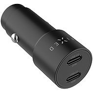 FIXED with 2xUSB-C output support PD 3.0 65W black - Car Charger