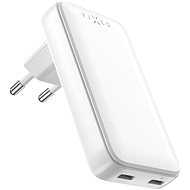 FIXED Slim GaN with 2x USB-C output and PD 45W support white - Wall Charger