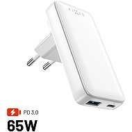FIXED Slim Traveller GaN PD 65W with USB-C and USB output with interchangeable adapters white - Wall Charger