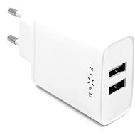 FIXED Smart Rapid Charge 15 W s 2× USB výstupom biela - Nabíjačka do siete