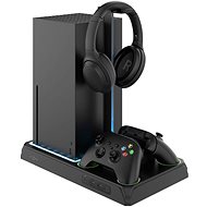 FIXED Multifunctional Stand for Xbox S Series X with ventilation and charging black - Game Console Stand