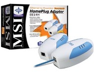 MSI EE14H MS-6860 (2x EC14H), RJ45 adaptér pro LAN přes zásuvku 220V - -