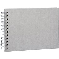 Focus Base Line Canvas Wire-O 23 × 17, Beige w. white sheets - Photo Album