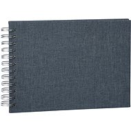 Focus Base Line Canvas Wire-O 23 × 17, Blue w. white sheets - Photo Album