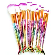 Pronett XA137 mermaid 10 pieces in case - Make-up Brush Set