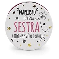 Nekupto gift mirror with dedication - Amazing sister - Makeup Mirror